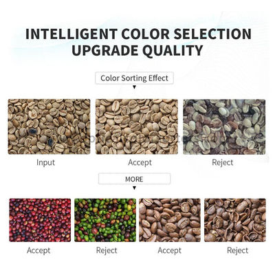 High Accuracy Green Coffee Bean Optical Sorting Machine With Cloud Interconnection System